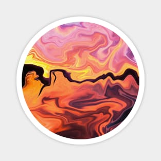 Liquid Marble, Sunrise Colours Magnet